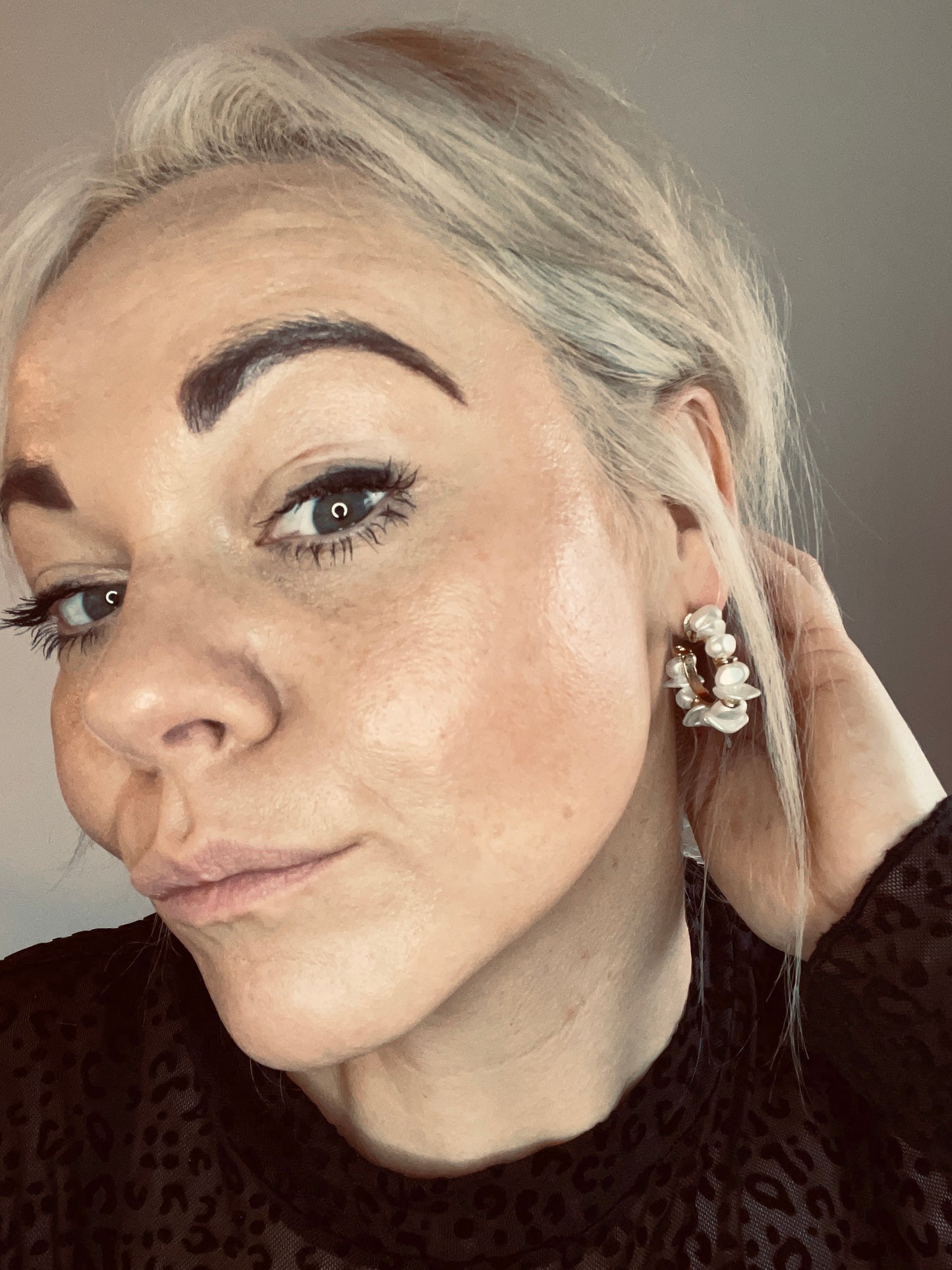 Sofia Hoops med perler